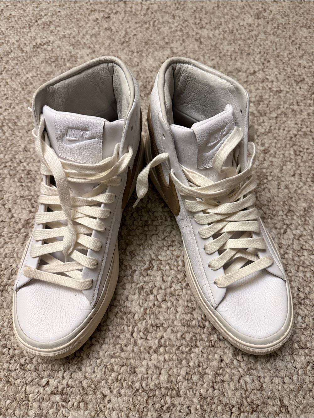 Size 9- Nike Blazer Phantom Mid White Light Pumice